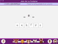 L'ordre alphabétique